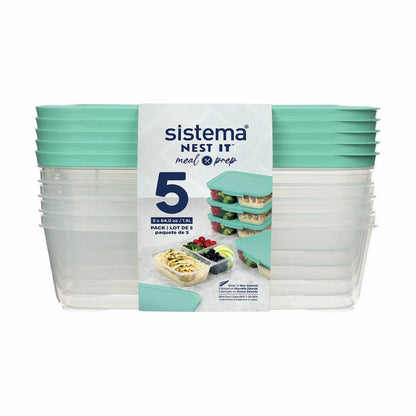 Sistema Nest It Meal Prep Opbevaringsboks - 5 Stk.