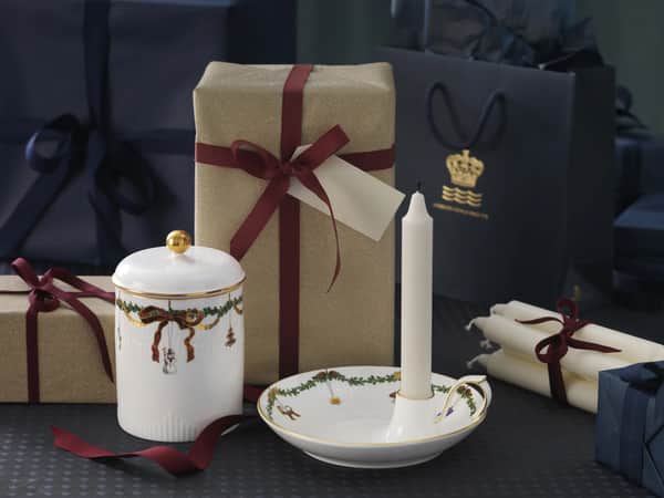 Royal Copenhagen Stjerne Riflet Jul Krukke M. Låg