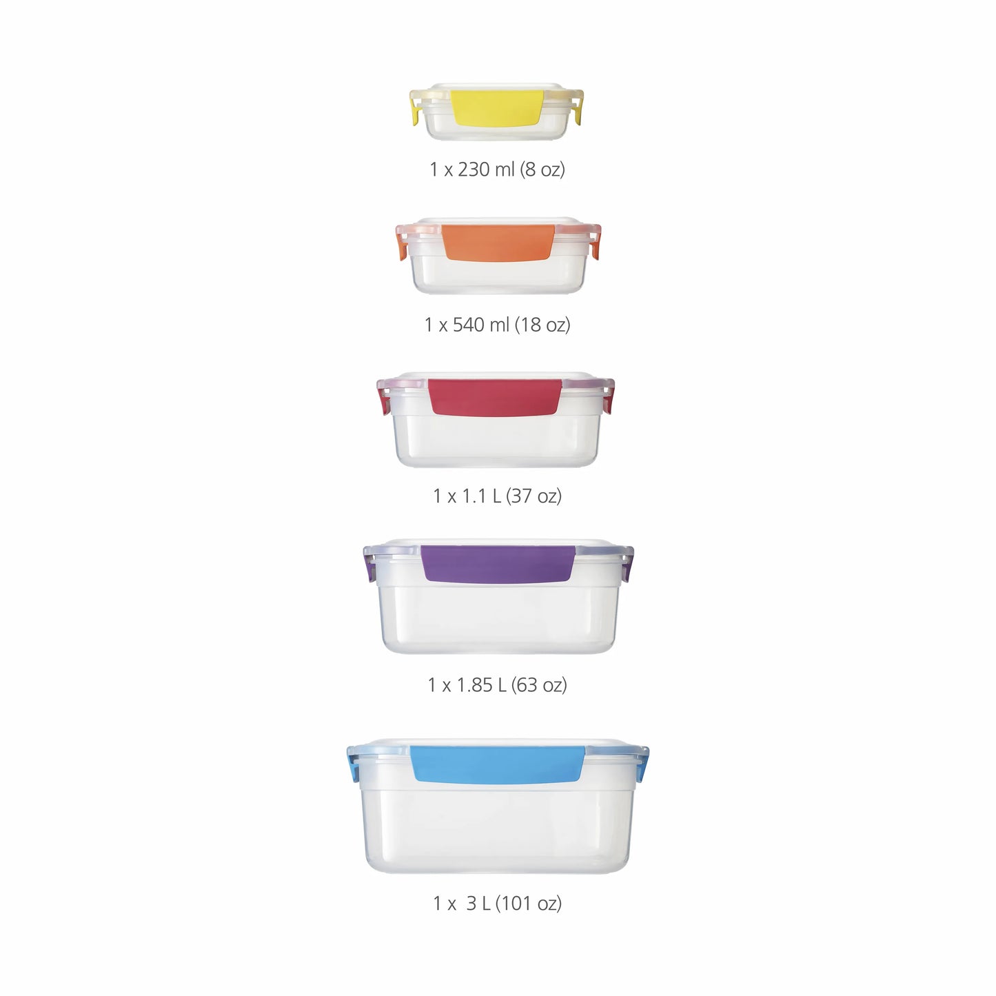 Joseph Joseph Nest Lock Madopbevaring - 5 Stk.