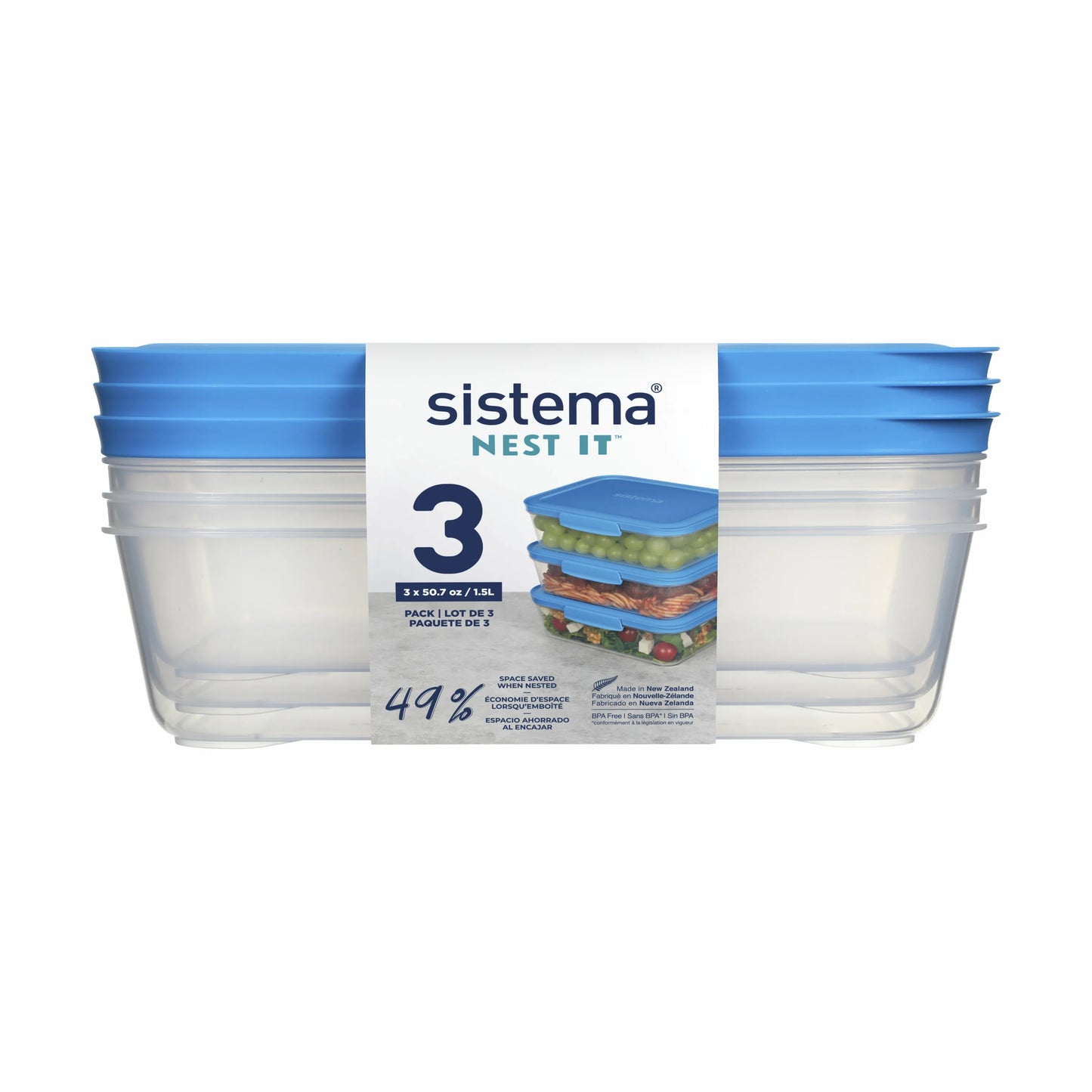 Sistema Nest It Meal Prep Opbevaringsboks - 5 Stk.