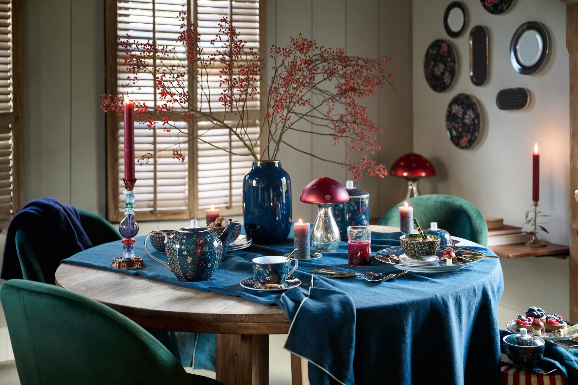 Pip Studio Berry Blues Opbevaringskrukke
