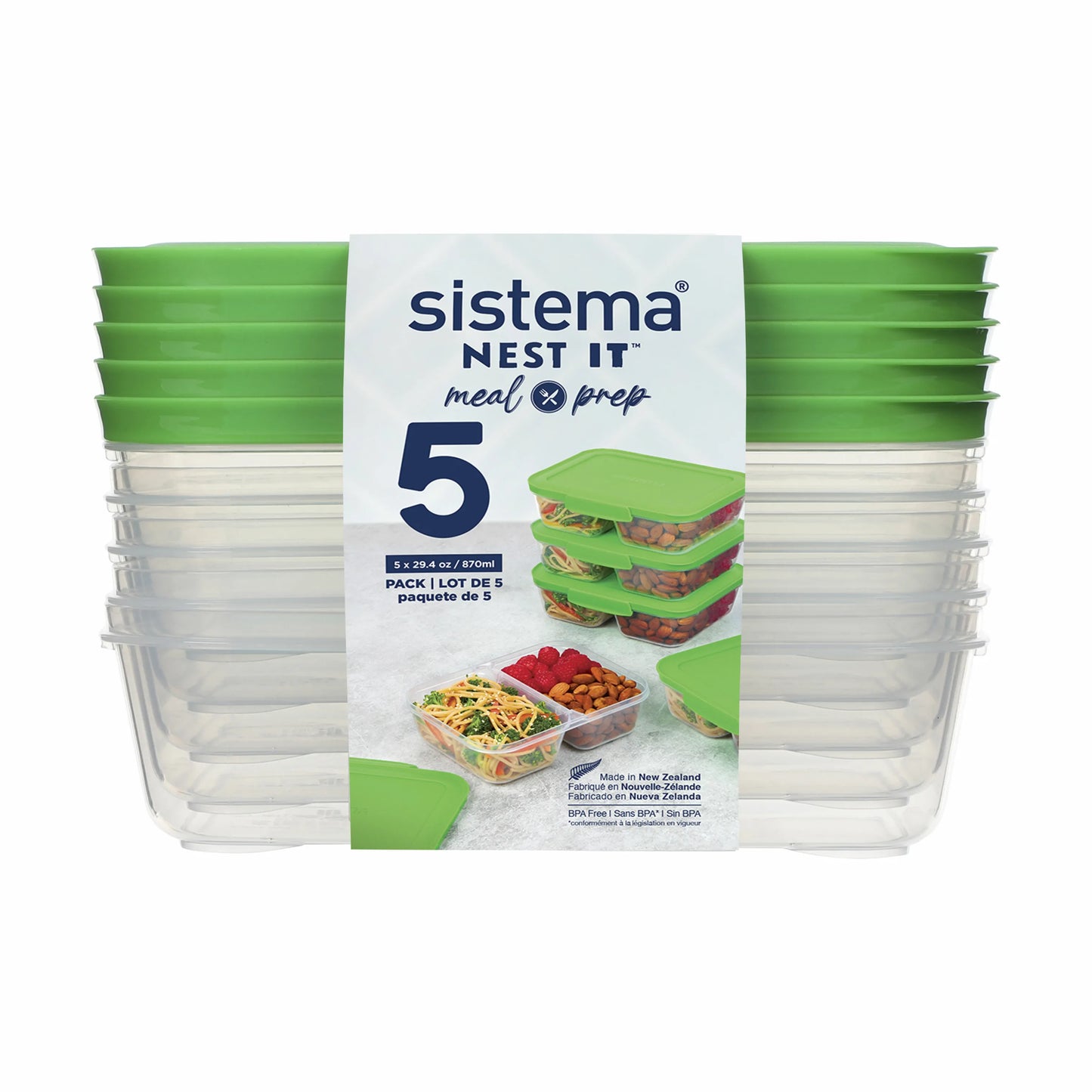 Sistema Nest It Meal Prep Opbevaringsboks - 3 Stk.