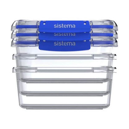 Sistema Klip-It Plus Opbevaringsbokse - 6-pak